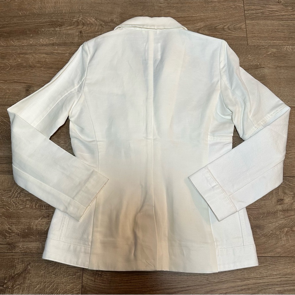 Desigual Hybrid Denim Blazer – Off-White Linen-Cotton Blend (Size 38 / NWT) - Picture 3 of 14